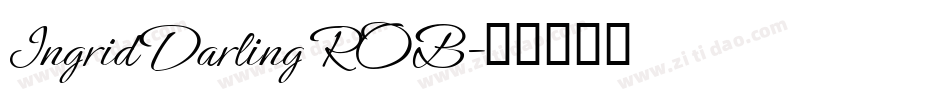 Ingrid Darling ROB字体转换